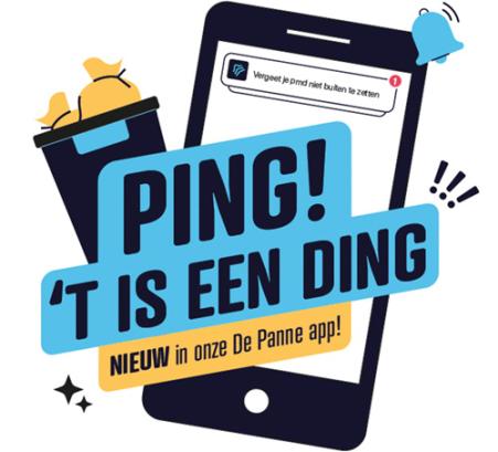 Ping! 't is een ding - nieuw in de De Panne app: afvalkalender